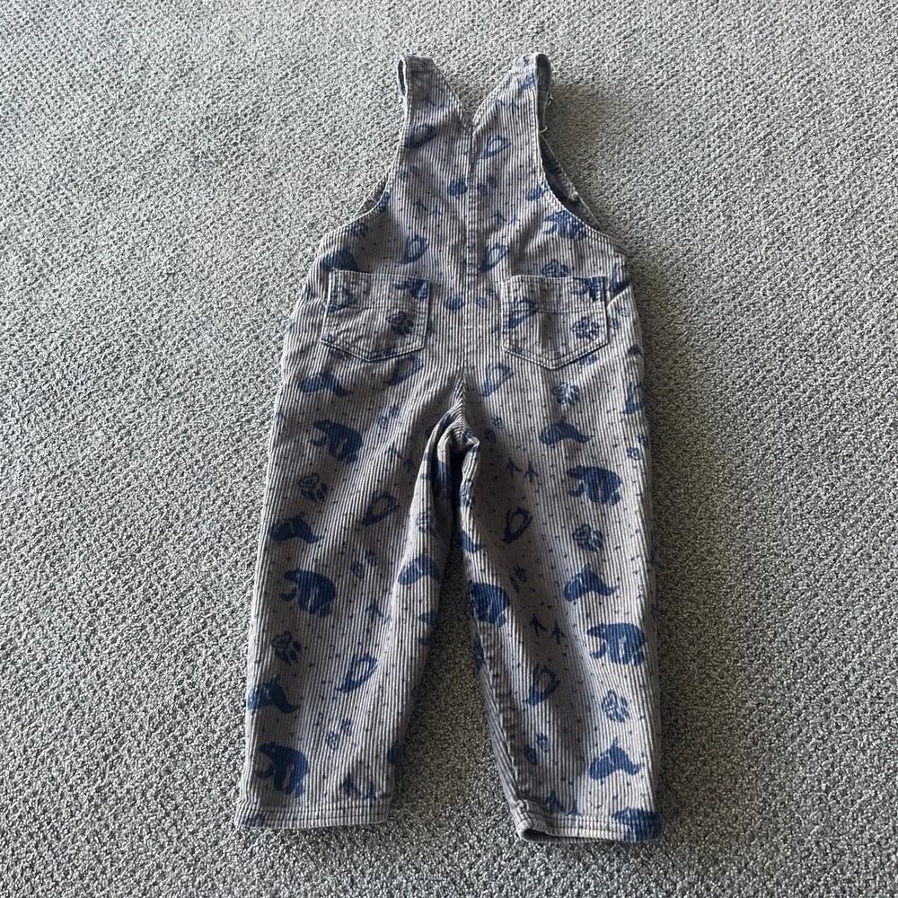 Vintage Rainbow Tag Gymboree 1990's Overalls: Toddler Medium. Bears, Seals, 2/3‎